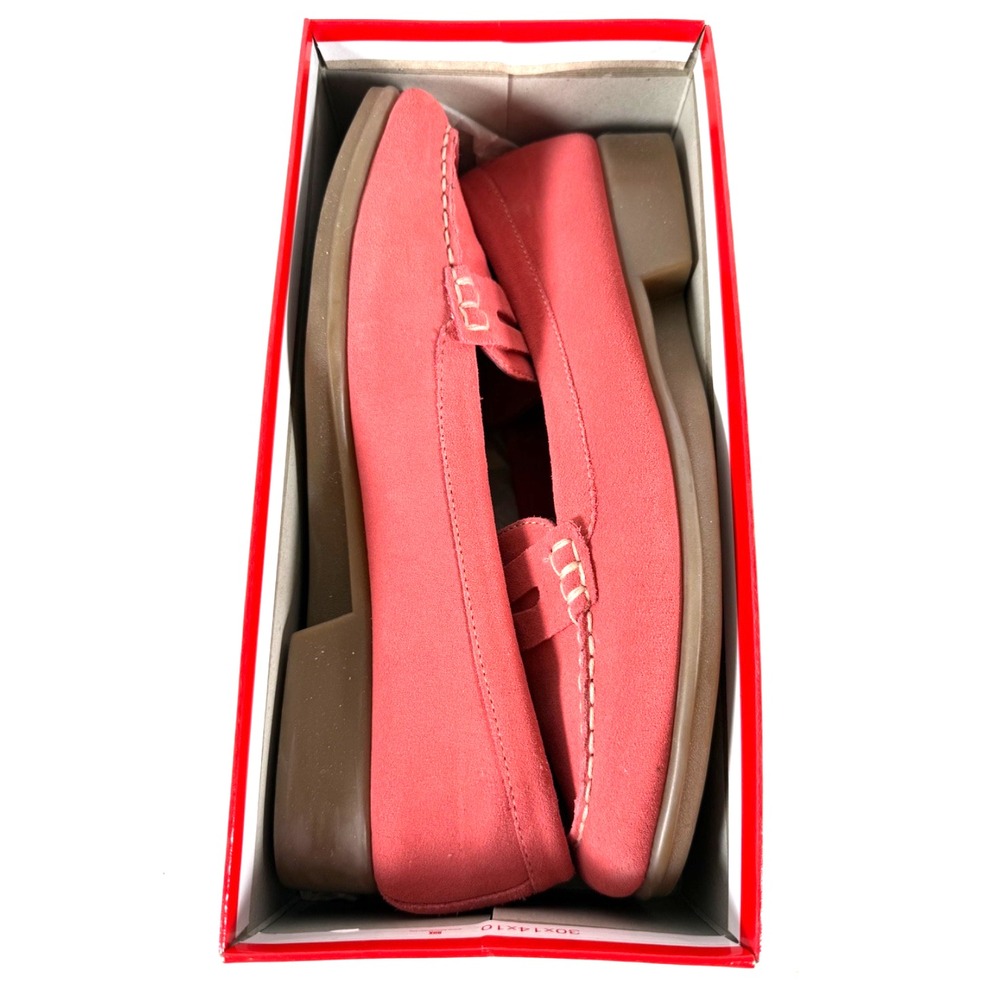 Aerosoles Seam Party Watermelon Suede Loafers Womens Size 11B w/Box - Picture 3 of 12